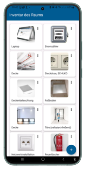 Inventarliste eines Raums
