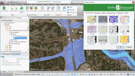 Import und Export von raumbezogenen Geodaten mit dem Spatial Manager für AutoCAD