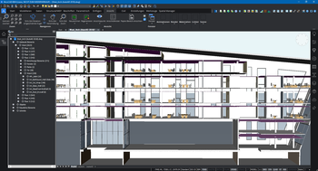 Mit BricsCAD erstelltes BIM-Gebäudemodell (Quelle: MERViSOFT)
